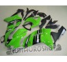 Carena in ABS Kawasaki ZX-6R Ninja 636 07-08 Green Silver Stripe