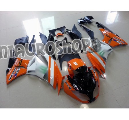 Carenature replica Kawasaki ZX6R Ninja 636 09-10 replica MotoGP Orange