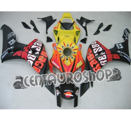 Carena in ABS Honda CBR 1000 RR 06-07 Rossi Yellow & Matt Black