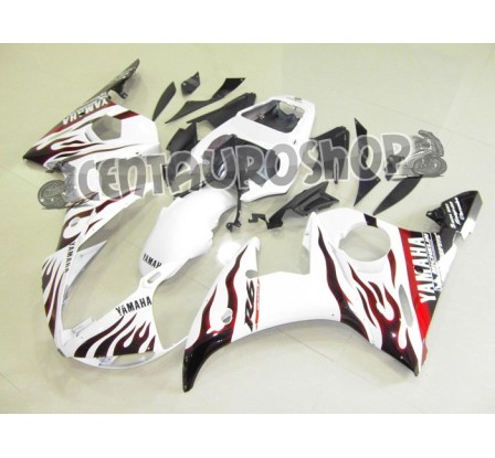 Carena in ABS Yamaha YZF 600 R6 04-05 colorazione SILVER