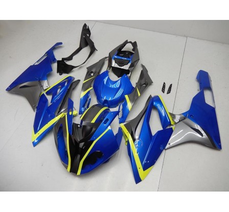 Carene BMW S 1000 RR 2015 16 Blue and Neon Yellow