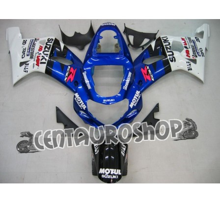 Carena in ABS Suzuki GSX-R 1000 00-02 colorazione SILVER & BLUE